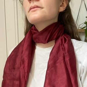 Red Silk Scarf